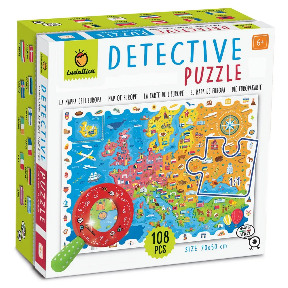 Detective puzzle, mapa de Europa